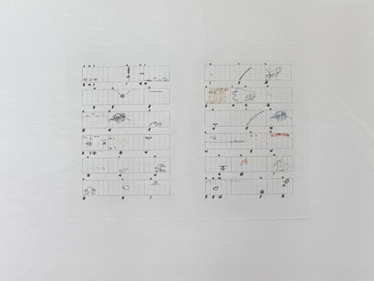 John Cage, Score without parts (40 drawings by Thoreau): Twelve Haiku (detail), 1978. Courtesy of Jennifer Baahng