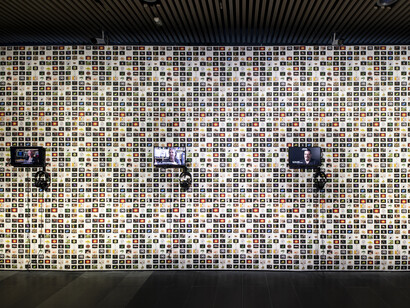 The natural contract: technology, media, human, nature, exhibition view. Courtesy of Tsinghua University Art Museum