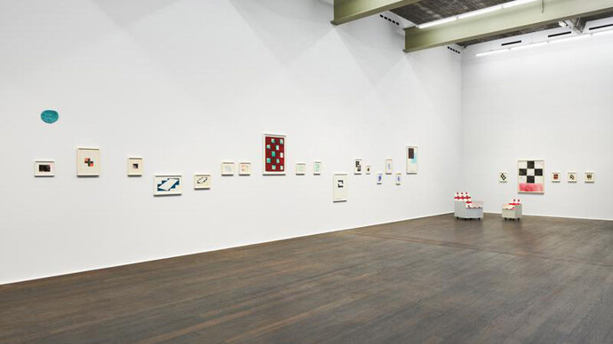 Mary Heilmann, Works on paper: 1973–2019, ausstellungsansicht. Mit freundlicher genehmigung von Hauser & Wirth