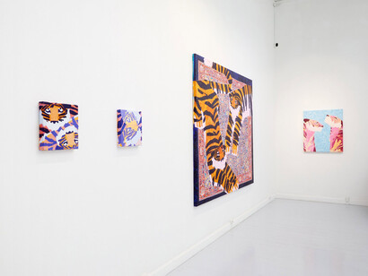 Mia Pensa, Here for awhile, exhibition view. Courtesy of Galleri Christoffer Egelund