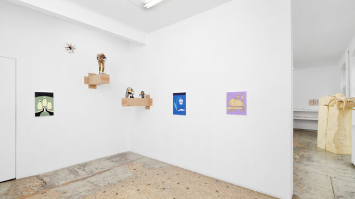 Guillaume Pinard, L'île aux mouches, vue d'exposition. Avec l'aimable autorisation de la Galerie Anne Barrault