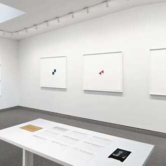 Mel Bochner, Editions, 1970-1979, exhibition view. Courtesy of Krakow Witkin Gallery