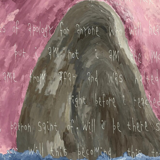 Michael Deyermond, And perhaps you think i am some banished poet (detail), 2025. Courtesy of Craig Krull Gallery