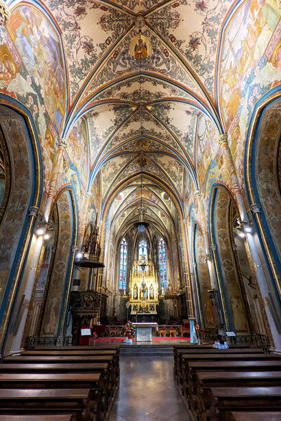 Interior of the Basilica of Saints Peter and Paul, Prague, Czechia