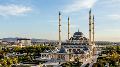 Officially referred to as "The Heart of Chechnya", the Akhmad Kadyrov Mosque is situated in Grozny, the capital of Chechnya