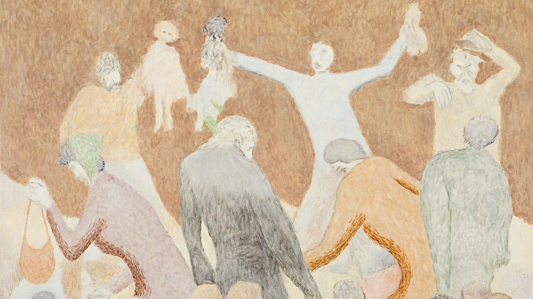 David Byrd, Crowded auction (detail), n.d. Courtesy of Anton Kern Gallery