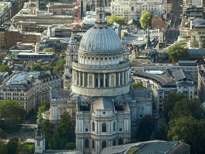 St. Paul’s Cathedral in London, whose dome hides the architectural mystery of the Whispering Gallery