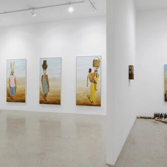 Leandro Júnior, Between Earth and memory, exhibition view. Courtesy of Aura Galeria