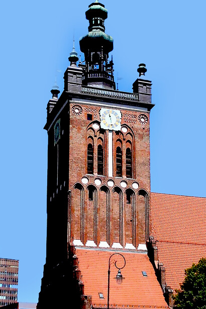 Built from the 1220s, St. Catherine's Church in Gdańsk is the city’s oldest, noted for its Gothic chapels, gabled roof, and vaulted interior, Poland