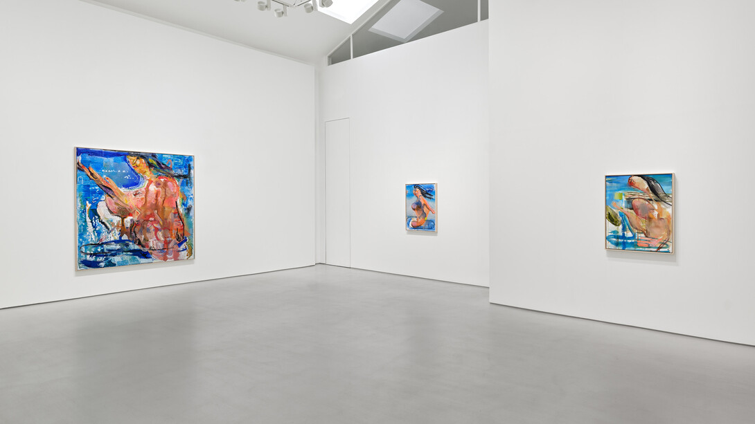 Albert Oehlen, Endless summer, vue d'exposition. Avec l'aimable autorisation de la Galerie Max Hetzler