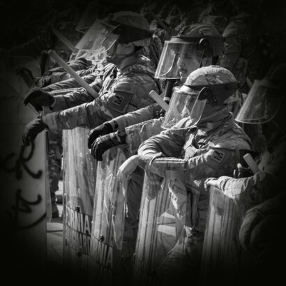 California National Guard force in Los Angeles on June 12th, 2025