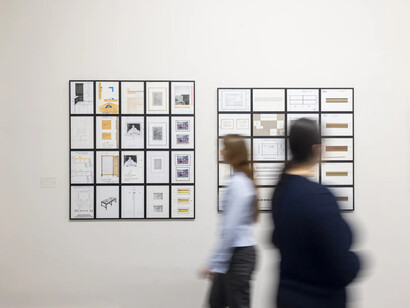 20 years Gerhard Richter archive. Works, materials, curiosities, exhibition view. Courtesy of Albertinum