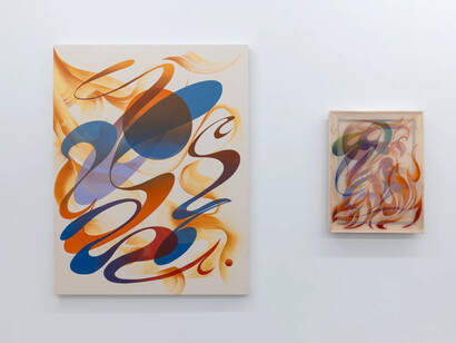 Haoyun Erin Zhao, Rivers flow through us, exhibition view. Courtesy of Morgan Lehman Gallery