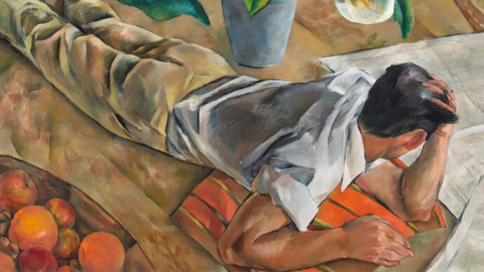 Miki Hayakawa, One afternoon (detail), ca. 1935. Courtesy of Pennsylvania Academy of the Fine Arts