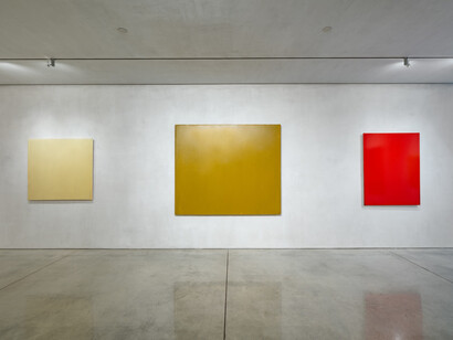 Homage to Joseph Marioni, exhibition view. Courtesy of Yares Art