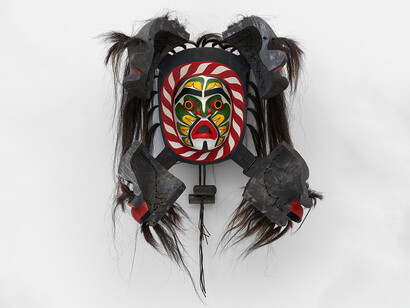 Beau Dick, Insatiable beings, exhibition view. Courtesy of Frye Art Museum