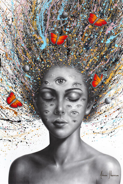 Ashvin Harrison, Venus visionary (Original hand painting), 2025. Courtesy of the Wall Art Gallery