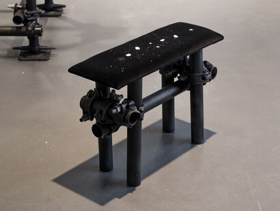 Mireia c. Saladrigues, Cooked marble, exhibition view. Courtesy of Galleria Sculptor