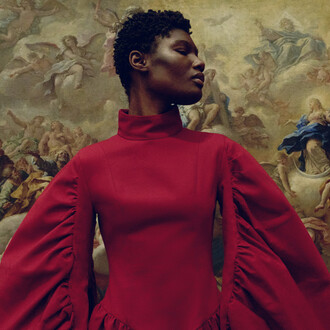 Fotoshooting für die Berliner Salons in der Gemäldegalerie 2025, gestaltet von Alexander Gigl. Mit freundlicher genehmigung der Gemäldegalerie