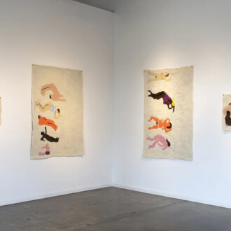 Marlon Wobst, Lockerungsübung, exhibition view. Courtesy of Galleri Urbane