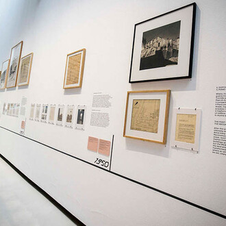 La torre velasca dei BBPR, vista della mostra. Per gentile concessione del Maxxi