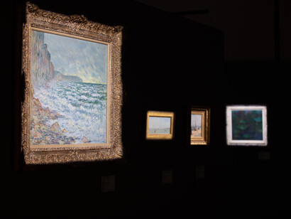 Artisti vari, Tesori impressionisti: Monet e la Normandia, veduta della mostra. Cortesia del Palazzo Reale di Palermo