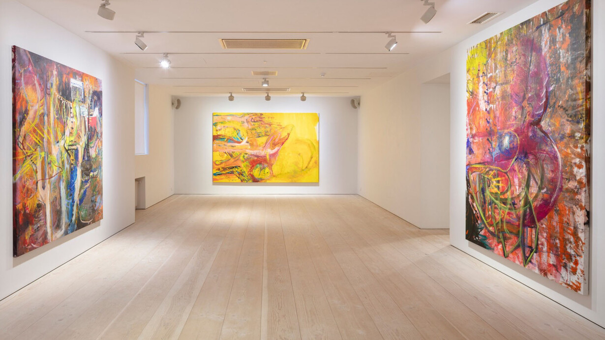 Kirsi Mikkola, Spin n' beam, exhibition view. Courtesy of Galerie Forsblom