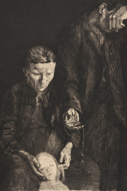 Käthe Kollwitz, The downtrodden (detail), 1900. Courtesy of Art Gallery of New South Wales