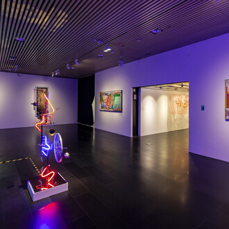 Various artists, Exhibition of 2025 Tsinghua University Art Museum Art & Technology Week. The mirror world: machines, algorithms, and aura, exhibition view. Courtesy of Tsinghua University Art Museum