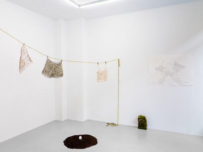 Valentine Cotte et Chloé Saksik, Dual, vue d'exposition. Avec l'aimable autorisation de la Galerie Modulab