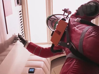 Sequenza della disattivazione di HAL in una scena del film "2001: Odissea nello spazio" di Kubrick