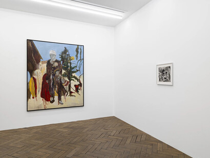 Uwe Wittwer, La cloche dans la forêt (The bell in the grove), exhibition view. Courtesy of Galerie Peter Kilchmann