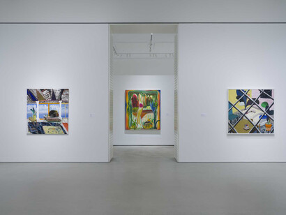 Shara Hughes, Inside outside, exhibition view. Courtesy of Norton Museum of Art