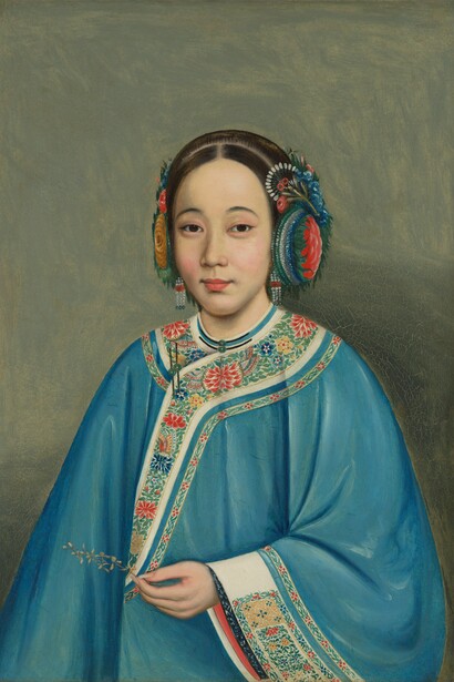Circle of Lam Qua, Portrait of a woman, ca. 1850. Courtesy of Yale Center for British Art