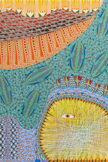 Domenico Zindato, An offering to the spirit / Delighted by truth / A task / Create (detail), 2024. Courtesy of Andrew Edlin Gallery