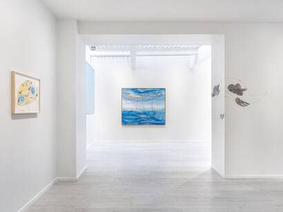 Installation view, Coastal settlers and species from the sea, Andréhn-Schiptjenko Paris, France, 2025. Courtesy of the Artist and Andréhn-Schiptjenko © Alexandra de Cossette