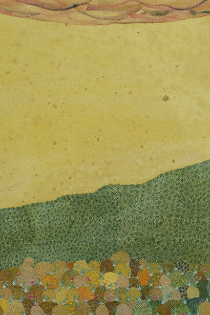 Feroza Hakeem, Montazer shomaast 1 (Waiting for you 1), 2025. Avec l'aimable autorisation de la Galerie Eric Mouchet