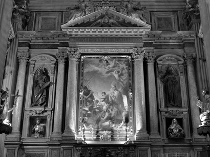 Jusepe de Ribera, "San Gennaro esce illeso dalla fornace", Cappella del Tesoro di san Gennaro, Duomo di Napoli, Napoli, Italia