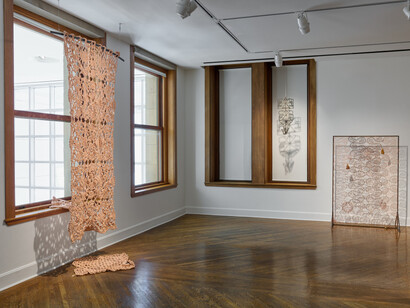 ektor garcia, loose ends, exhibition view. Courtesy of San Jose Museum of Art