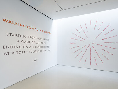 Richard Long, Full moon, exhibition view. Courtesy of Sperone Westwater