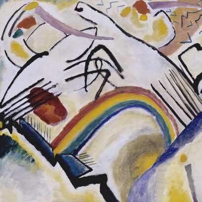 Vasilij Kandinskij, "Sezione per Composizione IV, dettaglio, 1910, Tate, Londra, UK