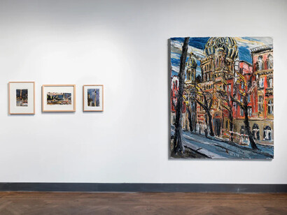 Christopher Lehmpfuhl, Neue werke von der museumsinsel, exhibition view. Courtesy of König Telegraphenamt