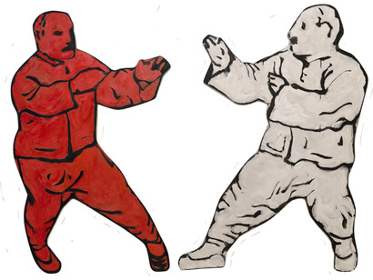 Hung Liu, Red and white, 1993. © Hung Liu; Courtesy of the estate of the artist and Ryan Lee Gallery