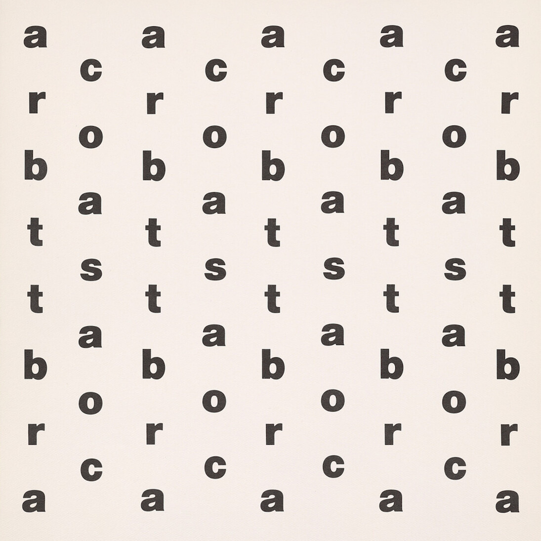 Concrete Poetry. Courtesy of  J. Paul Getty