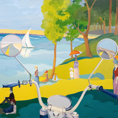 Diane Burko, Grande jatte study (detail), 1969. Courtesy of Cristin Tierney Gallery 