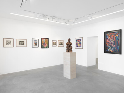 Ella Bergmann-Michel and Robert Michel, Together we were building a new world, exhibition view. Courtesy of Galerie Eric Mouchet