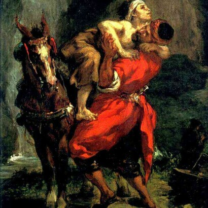 Eugène Delacroix, Il buon samaritano, olio su tela, 1849