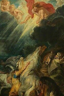 "La conversión de San Pablo", óleo sobre roble, Peter Paul Rubens, entre 1610 y 1612