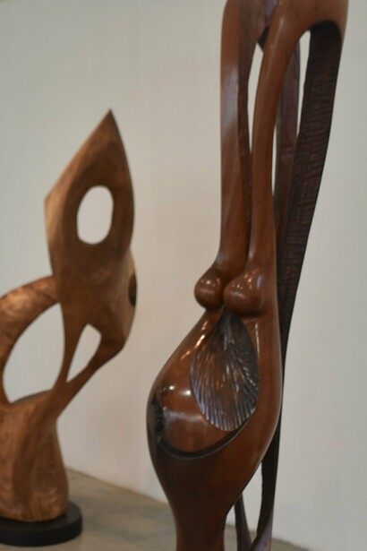 Domingo Ramos, detalle de "Crisálida", escultura, 2006