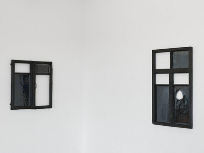 Augustas Serapinas, Potatoes and chamomile, exhibition view. Courtesy of Emalin Gallery